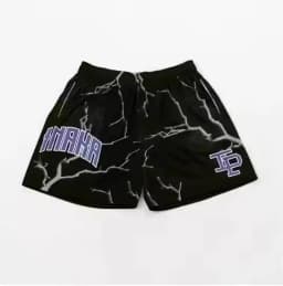 INAKA IP Mesh Shorts Men Breathable Quick Dry Gym Workout Shorts Summer Basketball Running Casual Beach Streetwear Sports Pants