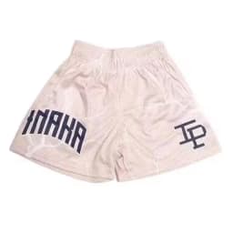 INAKA IP Mesh Shorts Men Breathable Quick Dry Gym Workout Shorts Summer Basketball Running Casual Beach Streetwear Sports Pants