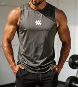 Men's Casual Fitness Tank Top Sportswear Sleeveless Shirt Male Mesh Breathable Tops Tee Sports Vest Undershirt Gyms Vest Men