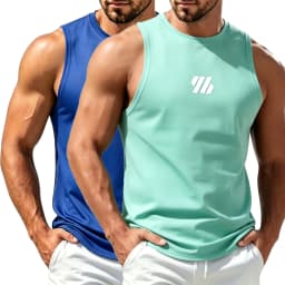 Men's Casual Fitness Tank Top Sportswear Sleeveless Shirt Male Mesh Breathable Tops Tee Sports Vest Undershirt Gyms Vest Men