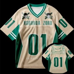 2026 Summer One Piece Anime Jersey Camiseta Zoro Oversized Y2k Fashion Casual Sports T-Shirt For Men And Women Tops