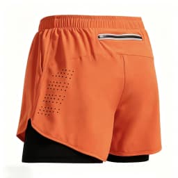 Men's Double Layer Shorts Summer Quick-drying Shorts Casual Fashion Male Clothing Beach Bottoms 2 in 1 Black Gyms Short Pant Men