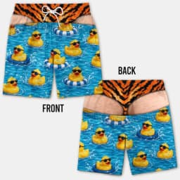 Funny 3D Hairy Butt Print Men’s Beach Shorts Elastic Drawstring Novelty Swim Trunks Quick Dry Pool Party Vacation XXS-6XL