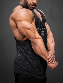 Cross-border European Size Alpha Men's Printed Round-neck Fitness Vest, Undershirt, Muscle Quick-drying Basketball Vest