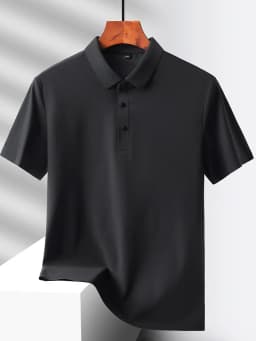 Selected popular nylon fabric, dad's summer clothing, middle-aged men's short sleeved T-shirt, summer ice silk quick drying, mid