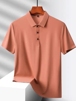 Selected popular nylon fabric, dad's summer clothing, middle-aged men's short sleeved T-shirt, summer ice silk quick drying, mid