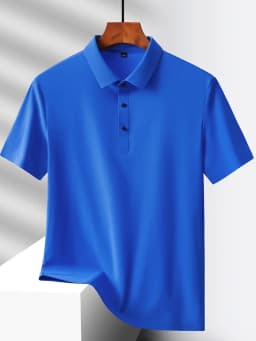 Selected popular nylon fabric, dad's summer clothing, middle-aged men's short sleeved T-shirt, summer ice silk quick drying, mid