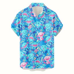 Fashion Cat Dog Hawaiian Shirt Men 3d Printed Animal Pig Graphic Short Sleeve Shirts New Design Summer Beach Lapel Button Blouse