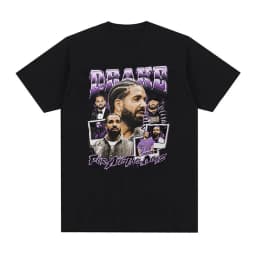 Rapper Drake Certified Lover Boy Album Print Graphic T Shirt Unisex Hip Hop Fashion T-shirt Men's 100% Cotton Oversized T-shirts