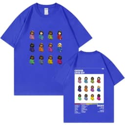 Rapper Drake Certified Lover Boy Album Print Graphic T Shirt Unisex Hip Hop Fashion T-shirt Men's 100% Cotton Oversized T-shirts