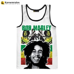 2023 New Fashion Bob Marley Tank Tops 3D Printed Graphic Polyester Sleeveless Shirts Men Hip Hop Harajuku Streetwear T-shirt