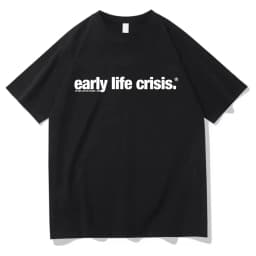 Nettspend Early Life Crisis Same T Shirt 2025 Fashion Men/women Clothing Cotton Clothes Graphic Tops Hight Quality T Shirts