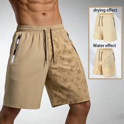 Sports Shorts Men's Summer Quick-Drying Breathable Cool Fitness Sports Shorts Football Fishing Man Gift Swim Trunks Shorts Male