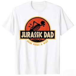 Jurassic Dad Pain Finds A Way Funny Sarcastic Skeleton T-Shirt Prehistoric Dad Joke T-shirt Men's Clothing Summer T Shirt Y2k