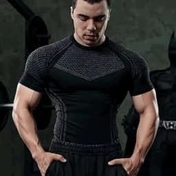 Men Running Compression T-shirt Short Sleeve Sport Tees Gym Fitness Sportshirts Male Jogging Tracksuit Homme Athletic Shirt Tops