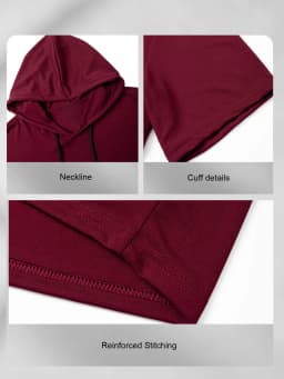 Men Short Sleeve Hooded T-Shirt Breathable Quick Dry Anti-Pilling Drawstring Hood Casual Slim Fit Streetwear Sports Pullover