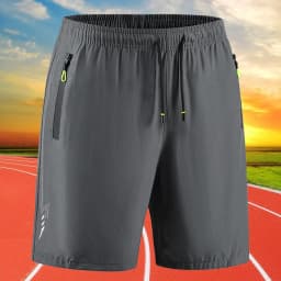 Summer Classic Joggers Men's Shorts Gym Fitness Quick Dry Running Sports Board Shorts New Summer Casual Bottom Zipper Pockets