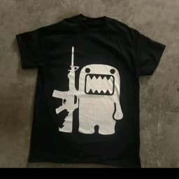Fashion Kawaii Men T Shirt Pattern Y2K Cotton Print Round Neck Loose T-shirt Summer Women's Street Couple Tee Clothing