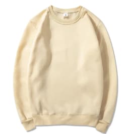 Korean Fashion Men's Round Neck Sweatshirts Autumn Long Sleeves Vacation Pullovers Tops Casual Popular Man Solid Sweat Shirts