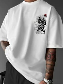 100% Cotton Men's T-shirt Street Style Short-sleeved Top with Dragon Pattern Print Suitable Summer Daily Commuting Casual Wear