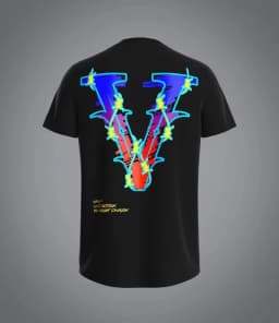 Sticker Design High Street Graffiti Splicing Style Trendy Brand T-Shirt Cotton Graphic Tee Men Women Summer Streetwear