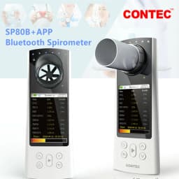 CONTEC Digital Bluetooth Spirometer SP80B Lung Breathing Diagnostic Vitalograph Spirometry + PC Software