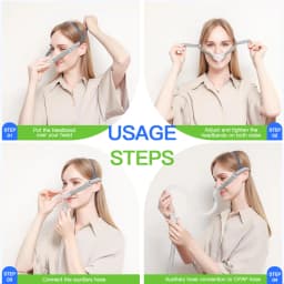 Nasal Pillow Mask CPAP Nasal Mask Anti Snoring Sleep Apnea with Headgear S M L Pads Suitable for Auto CPAP BIPAP Machine OSA CSA