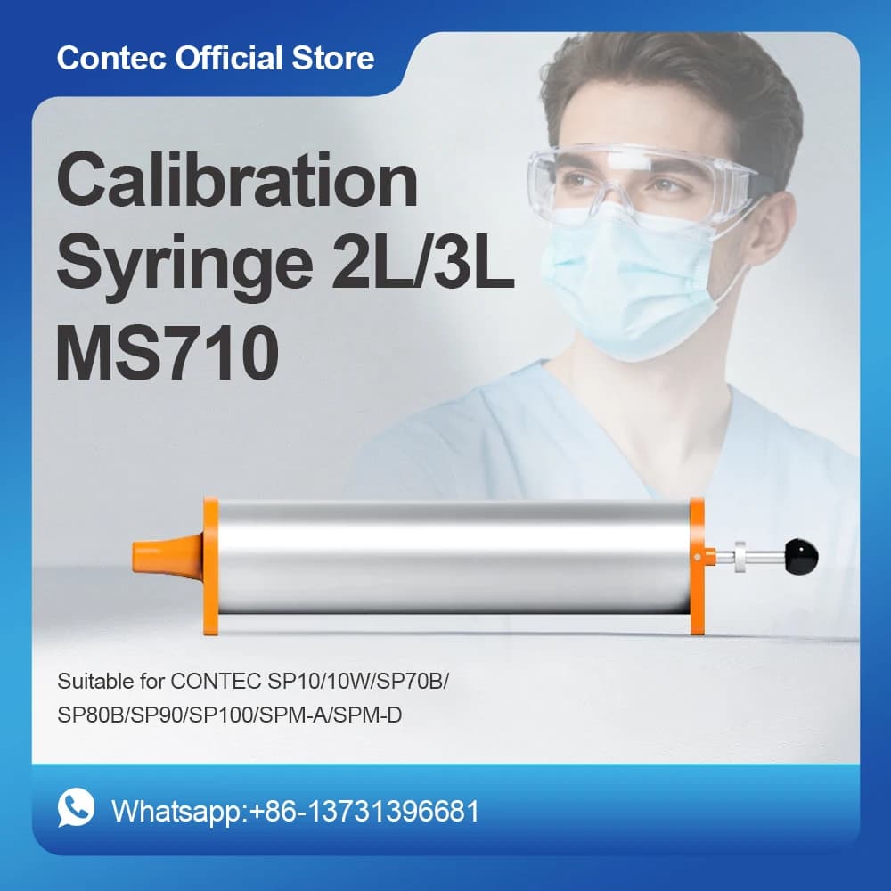 CONTEC MS710 Spirometer Calibration Barrel for Spirometer Pulmonary Calibrate Medical Device 2L/3L Handle Calibration Spring