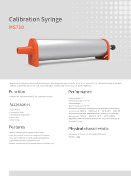 CONTEC MS710 Spirometer Calibration Barrel for Spirometer Pulmonary Calibrate Medical Device 2L/3L Handle Calibration Spring