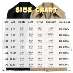 Trench Coat for Teen Girls,Autumn Long Sleeve Jacket,Kids Casual Fashion England Style Windbreaker,Double Breasted Kids Coat