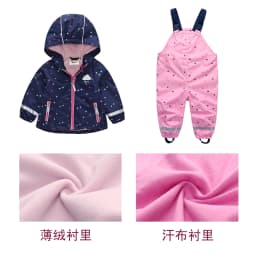 HONEYKING Baby Raincoat Suit Children's Clothing Set Waterproof Overalls Girls Jumpsuit Jacket And Pants Combo for Kids