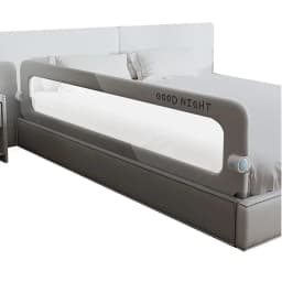IMBABY 80CM Bed Guardrail Adjustable Baby Safety Bed Barrier One Click Folding Bed Rail Guard for Kids Baby Sleeping Safety