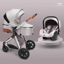 2025 New baby stroller High landscape 3 in 1 baby carriage Luxury Pushchair Baby Cradel Infant Carrier kinderwagen car 2in1