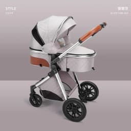 2025 New baby stroller High landscape 3 in 1 baby carriage Luxury Pushchair Baby Cradel Infant Carrier kinderwagen car 2in1