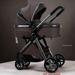 2025 New baby stroller High landscape 3 in 1 baby carriage Luxury Pushchair Baby Cradel Infant Carrier kinderwagen car 2in1