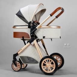 2025 New baby stroller High landscape 3 in 1 baby carriage Luxury Pushchair Baby Cradel Infant Carrier kinderwagen car 2in1