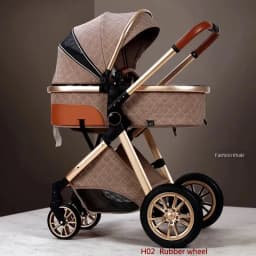 2025 New baby stroller High landscape 3 in 1 baby carriage Luxury Pushchair Baby Cradel Infant Carrier kinderwagen car 2in1