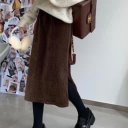Maternity Fashion Clothes Fashion Skirt for Pregnant Women Winter Fall Design Adjustable Waist Loose Split Mid-length Skirt