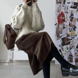 Maternity Fashion Clothes Fashion Skirt for Pregnant Women Winter Fall Design Adjustable Waist Loose Split Mid-length Skirt