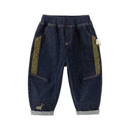 Dave Bella Boys Spring Fashion Jeans Pants Kids Cotton Loose Casual Pants Children All-match Autumn Denim Trousers DB3242035