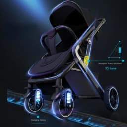 Lightweight baby stroller baby stroller 0 to 3 years Baby stroller with baby comfort Sit and lie multiple child stroller