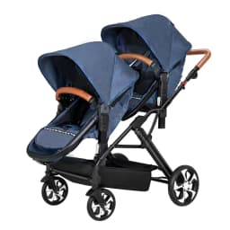 EU STOCK NEW Twins Baby Stroller Can Sit and Lie Double Stroller Shock Absorber Foldable Child Stroller FreeShipping Foldable