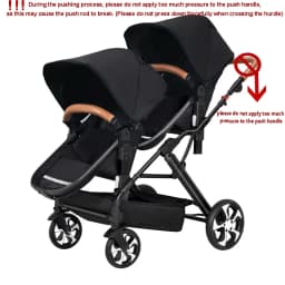 EU STOCK NEW Twins Baby Stroller Can Sit and Lie Double Stroller Shock Absorber Foldable Child Stroller FreeShipping Foldable