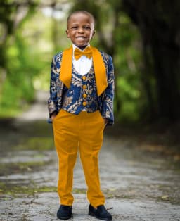 Jacquard Boys Suit 3 Piece Set Wedding Kids Blazer Custom Boys Tuxedo 2-16T Classic Outfit Slim Fit Clothes
