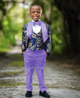 Jacquard Boys Suit 3 Piece Set Wedding Kids Blazer Custom Boys Tuxedo 2-16T Classic Outfit Slim Fit Clothes