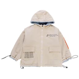 3-14 Years Teen Girls Coat Winter Plus Velvet Warm Windbreaker Jacket For Girls Parka Two Sides Wear Hooded Reversible Outerwear
