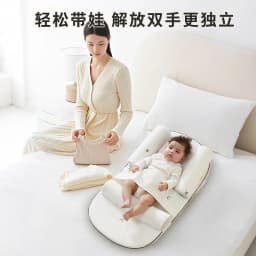 Breastfeeding Pillow Baby Slope Pillow Pad Newborn Feeding Adjustable Bed-in-Bed