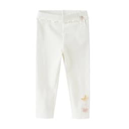 Dave Bella Children Leggings Spring Autumn Girls Fashion Lace Pant Butterfly Baby Elastic Casual Trousers Kids Clothes DB1260247