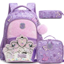 Kids School Backpacks for Girls Boys Backpack with Lunch Bag for Elmentary Students