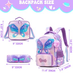 Kids School Backpacks for Girls Boys Backpack with Lunch Bag for Elmentary Students